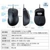 有線マウス 小型マウス 静音マウス 5ボタン Type-A レッド