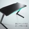 【アウトレット】ゲーミングデスク 幅1200mm 奥行600mm ブラック