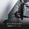 【アウトレット】ゲーミングデスク 幅1200mm 奥行600mm ブラック