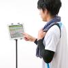 iPad・タブレット三脚スタンド スタンドアーム 折りたたみ式 高さ調節可能 9～10インチ対応