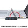 コネクタが回る USBハブ USB3.0 USB A×4 バスパワータイプ ブラック