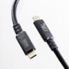 【アウトレット】USB4ケーブル 2m USB Type-C USB 20Gbps USB PD 240W USB-IF認証品 ブラック