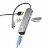 【アウトレット】USB Type-Cマルチ変換アダプタ HDMI LANポート付き ケーブル15cm