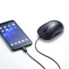 有線マウス USB Type-C接続 ブルーLEDセンサー