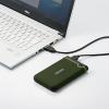 耐衝撃 ポータブルHDD 1TB USB3.1 ミリタリーグリーン Transcend StoreJet 25M3  外付けHDD