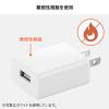 【アウトレット】USB充電器 5V/1A USB Aポート ブラック