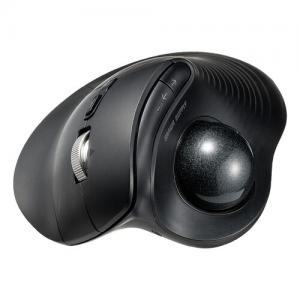 トラックボールマウス チルトホイール 高速スクロール エルゴノミクス 静音 2.4GHz Bluetooth ワイヤレス 5ボタン USB-C充電式 ブラック
