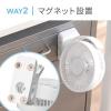 USB扇風機 USB充電式 マグネット クリップ 3WAY 静音 360° ブラック