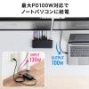 ドッキングステーション HDMI2つ 3画面出力対応 USB-C接続 専用AC付属 薄型 4K/60Hz対応