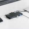 ドッキングステーション HDMI2つ 3画面出力対応 USB-C接続 専用AC付属 薄型 4K/60Hz対応