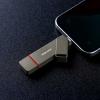 スティック型SSD 256GB USB 10Gbps USB A USB-C デュアルコネクタ 読み込み1000MB/s  ガンメタリック