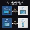 スティック型SSD 256GB USB 10Gbps USB A USB-C デュアルコネクタ 読み込み1000MB/s  ガンメタリック