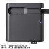 SD/microSD/CFカードリーダー USB Type-C接続 UHS-II対応 ケーブル一体型
