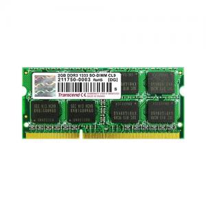 増設メモリ 2GB DDR3-1333 PC3-10600 SO-DIMM Transcend製