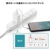 USB充電器 2A出力 ホワイト