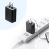 USB充電器 5V/2A出力 USB A ブラック USB-ACアダプタ