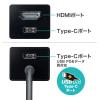 【在庫限り】USB Type-Cハブ付き HDMI変換アダプタ