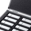 USBメモリーケース 10本収納 シルバー