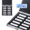 USBメモリーケース 10本収納 シルバー