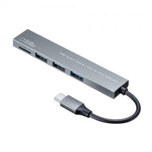 Type-C 3ポート コンボスリムハブ(カードリーダー付き)