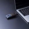 ワイヤレスマウス SLIMO 充電式 USB Type-C ネイビー 静音