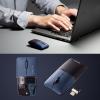 ワイヤレスマウス SLIMO 充電式 USB Type-C ネイビー 静音