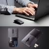ワイヤレスマウス SLIMO 充電式 USB Type-C ブラック 静音