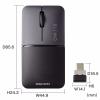 ワイヤレスマウス SLIMO 充電式 USB Type-C ブラック 静音