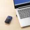 ワイヤレスマウス SLIMO 充電式 USB A ネイビー 静音