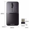 薄型ワイヤレスマウス SLIMO 充電式 USB A ブラック 静音