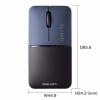薄型Bluetoothマウス SLIMO 充電式 ネイビー 静音