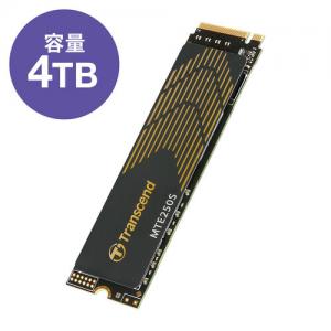 M.2 SSD 4TB PS5動作確認済 NVMe 1.4準拠 PCIe Gen4×4 3D NAND Transcend製 TS4TMTE250S