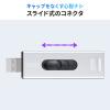 スティック型SSD 512GB USB3.2 Gen2 USB A スライド式コネクタ シルバー テレビ録画 ゲーム機 PS5/PS4対応