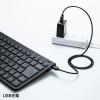 Bluetoothキーボード コンパクト スリム パンタグラフ ブラック