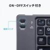 Bluetoothキーボード 折りたたみ ワイヤレス iOS対応 ブラック
