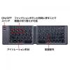 Bluetoothキーボード 折りたたみ ワイヤレス iOS対応 ブラック