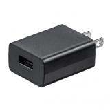 USB-ACアダプタ USB A×1 5V/1A出力 ブラック PSE認証品 USB充電器