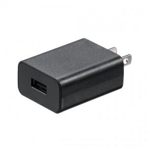 USB-ACアダプタ USB A×1 5V/2A 10W出力 PSE取得 ブラック iPhone Androidスマートフォン USB充電器