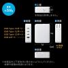 USB PD 140W ACアダプター 4ポート USB-C×3 USB A×1 GaN採用 折りたたみ式プラグ PSE適合品 ホワイト