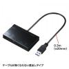 UHS-II対応 マルチカードリーダー USB3.0 ブラック
