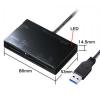 UHS-II対応 マルチカードリーダー USB3.0 ブラック