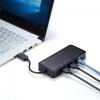 USBディスプレイアダプタ USB A HDMI×2出力 4K対応 LANポート付き