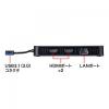 USBディスプレイアダプタ USB A HDMI×2出力 4K対応 LANポート付き