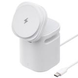 Bluetoothスピーカー ワイヤレス充電 7.5W スタンド機能 ホワイト