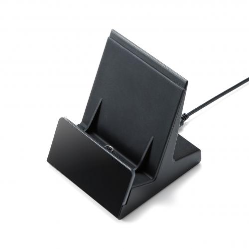 マグネット端子 スマートフォン充電スタンド USB Type-C microUSB接続 5V/2A