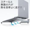 ノートパソコンスタンド スチール製 角度約15度