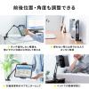 モバイルモニタースタンド クランプ式 15.8インチ 15.6インチ 360度回転 伸縮アーム モバイルディスプレイ タブレット