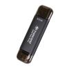 スティック型SSD 512GB USB 10Gbps USB A USB-C デュアルコネクタ Transcend ESD310C ブラック