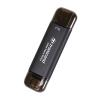 スティックSSD 1TB USB 10Gbps USB A USB-C デュアルコネクタ ブラック Transcend ESD310 ポータブルSSD