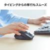 横スクロール Bluetoothマウス サイドホイール搭載 マルチペアリング 充電式 静音 ブラック